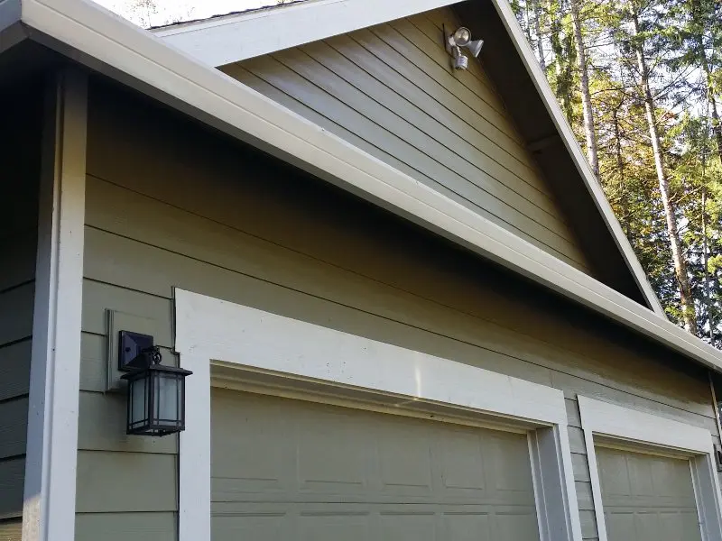 Gutter cleaning on the inside and outside.